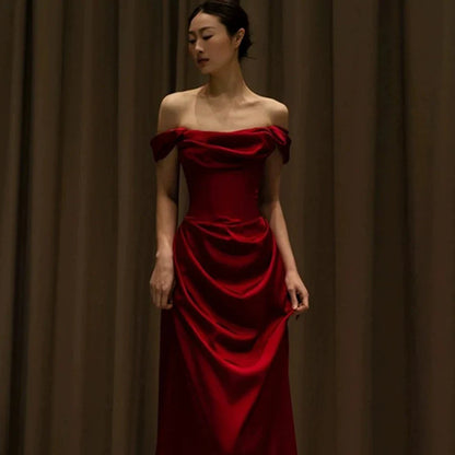 Off-Shoulder Evening Gown Long Prom Evening Formal Dresses       cg25146