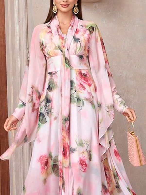 Chiffon Temperament Elegant Beach Vacation Women's Dress