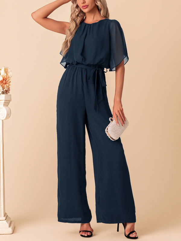 Scoop Chiffon Maxi Jumpsuit/Pantsuit