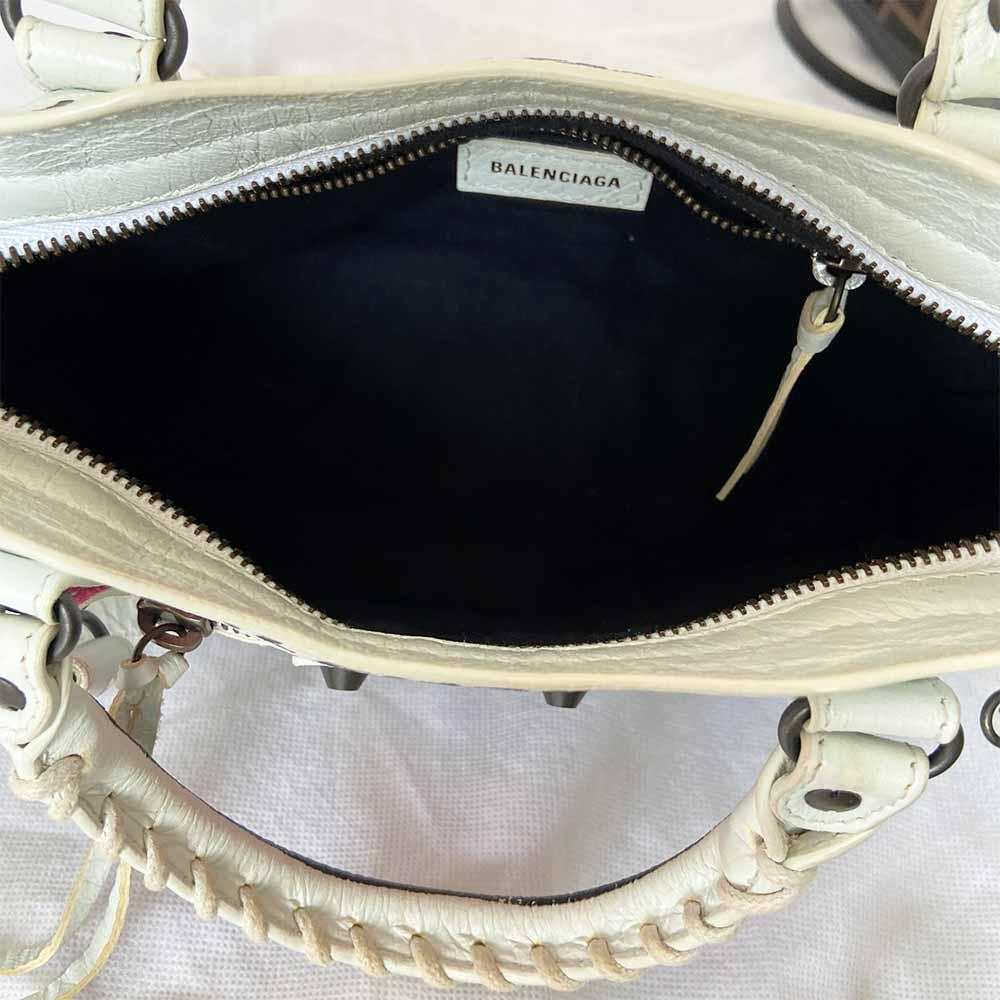 Balenciaga Classic City mini graffiti-printed leather bag