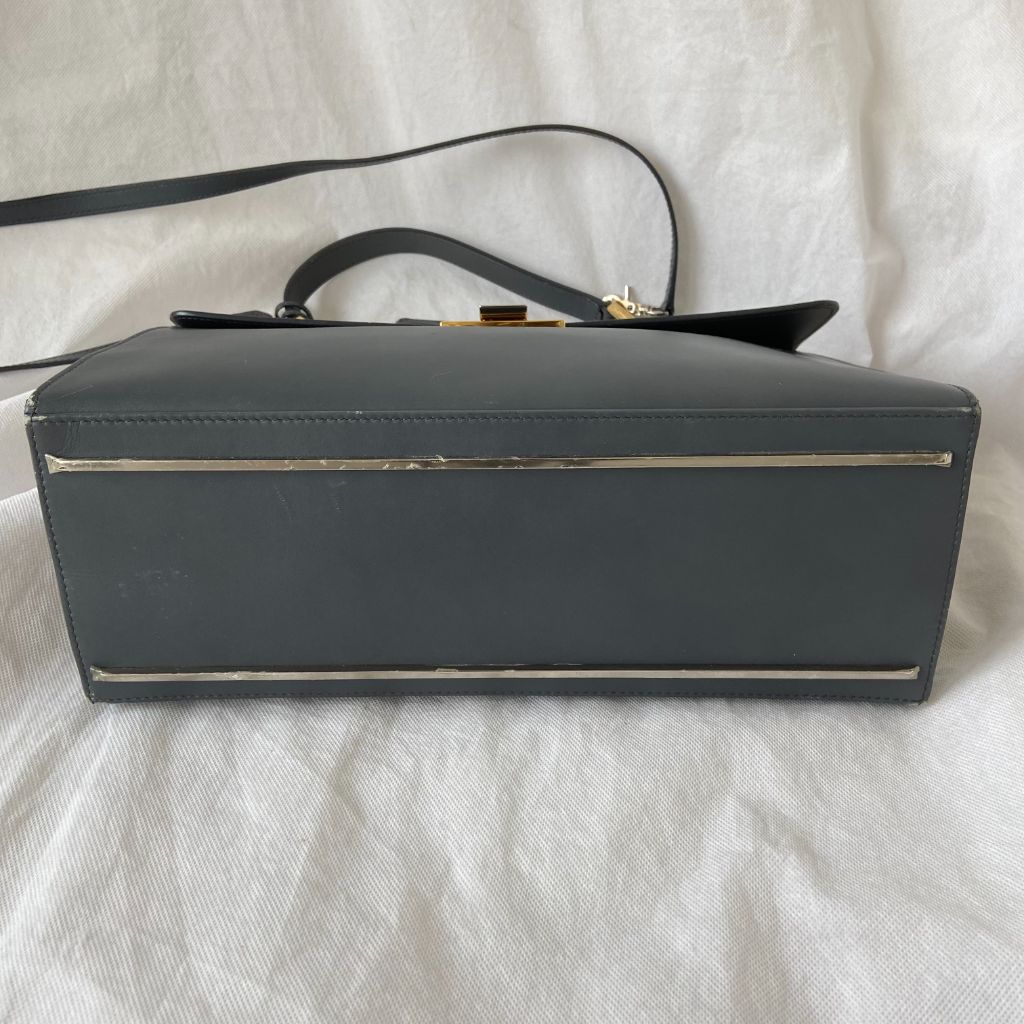 Balenciaga Le Dix Cartable Top Handle Leather Bag