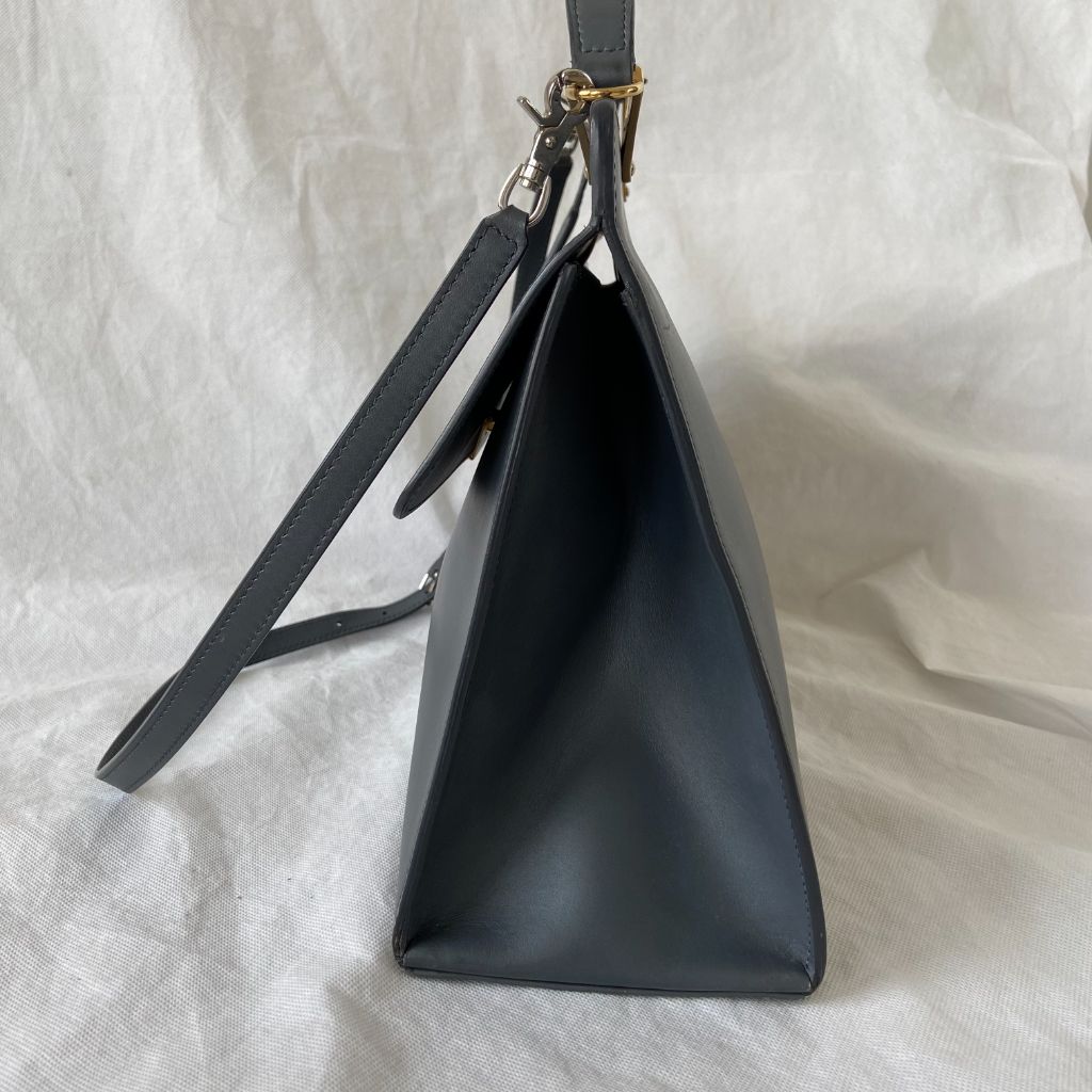 Balenciaga Le Dix Cartable Top Handle Leather Bag