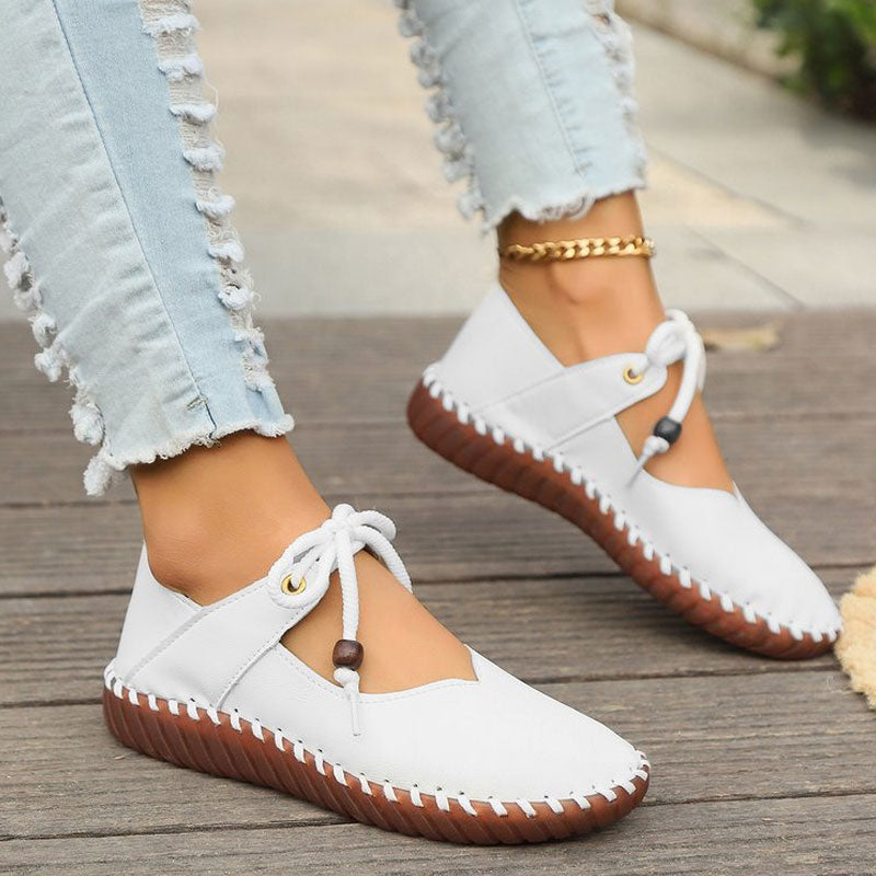 Retro Round Toe Lightweight Soft Sole Women's Shoes