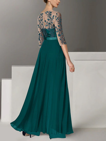 Round Neck Lace Solid Color Jumpsuit