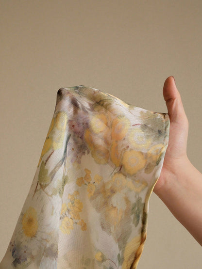 Women's Elegant Floral Print Camisole Dress