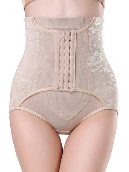 Tummy tuck panties high waist mesh anti-roll buttocks corset