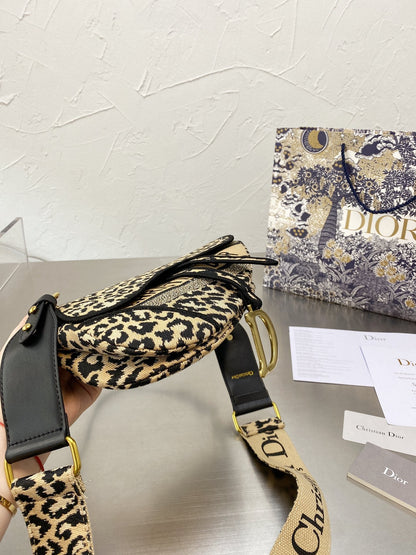 DIOR Saddle bag in beige cotton