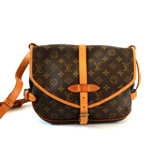 Louis Vuitton Brown Monogram Saumur 30