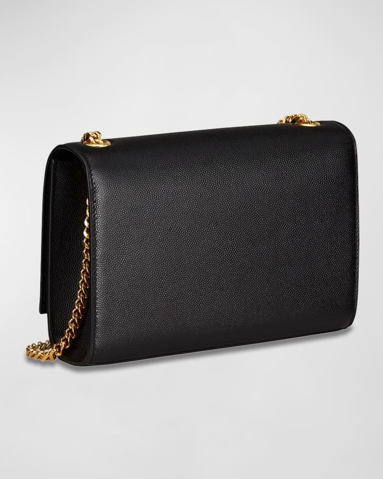 Saint Laurent Kate Small Tassel YSL Wallet on Chain in Grained Leather