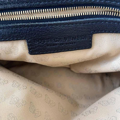 Bottega Veneta Black Intrecciato Leather Nodini Crossbody Bag