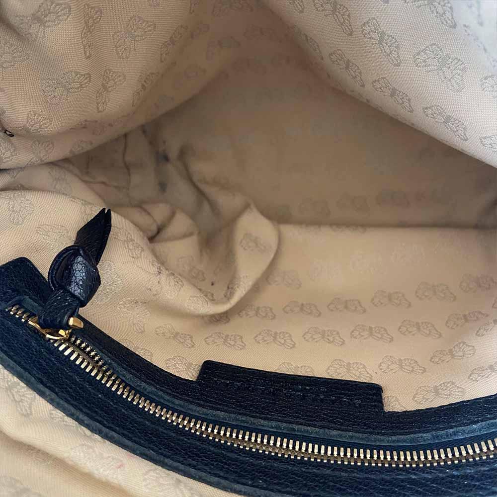 Bottega Veneta Black Intrecciato Leather Nodini Crossbody Bag