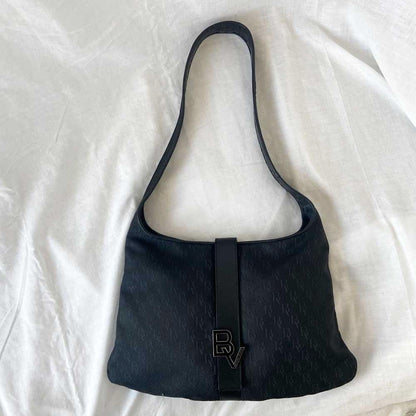Bottega Veneta Black Vintage Canvas Bag