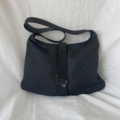 Bottega Veneta Black Vintage Canvas Bag