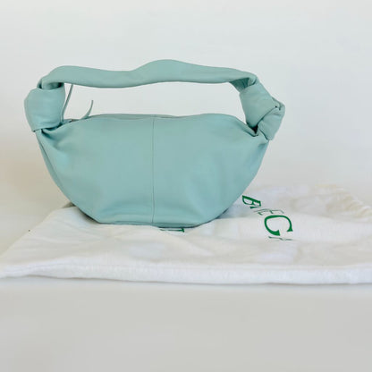 Bottega Veneta Blue Leather Double Knot Hobo