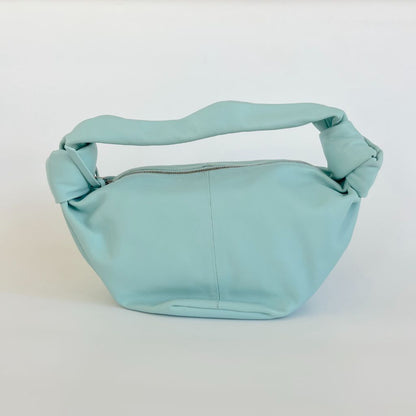 Bottega Veneta Blue Leather Double Knot Hobo