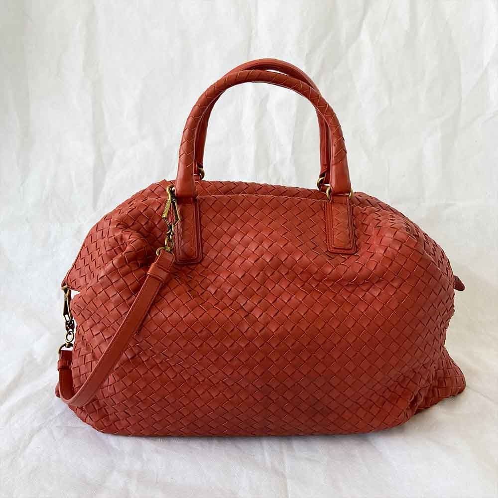 Bottega Veneta Intrecciato Red Large Bag