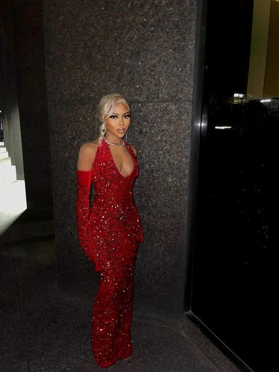 New Arrive Red Prom Gown Evening Dress Long Prom Dress      cg24836