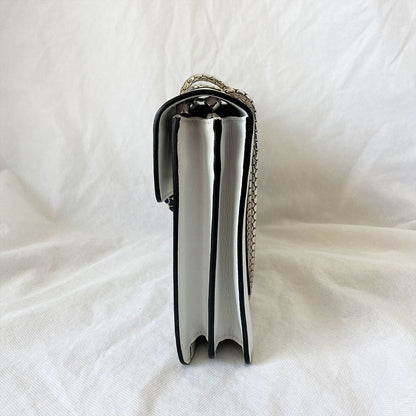 Bvlgari Cream Leather Medium Serpenti Forever Shoulder Bag