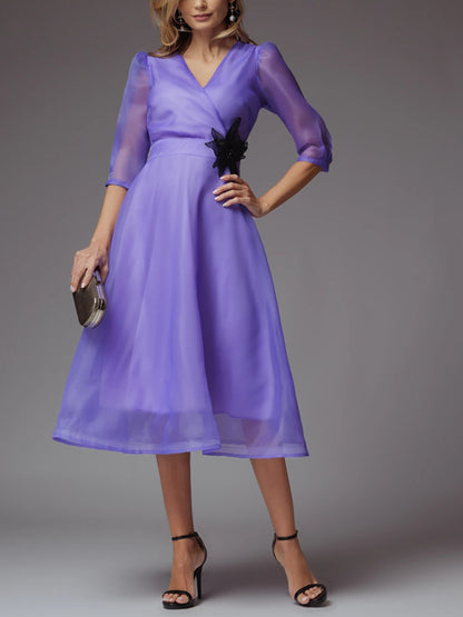 Temperament Organza Elegant Women's Dress