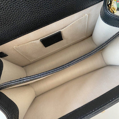 Gucci Interlocking Leather Chain Crossbody