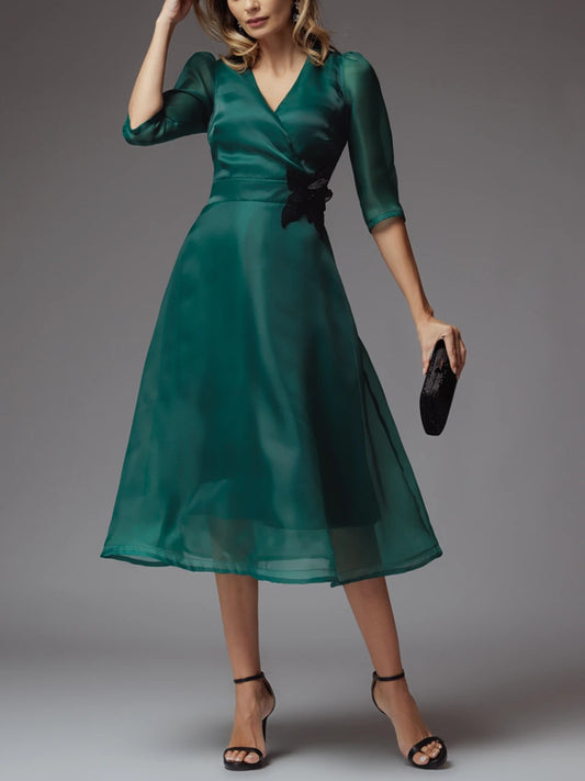 Temperament Organza Elegant Women's Dress