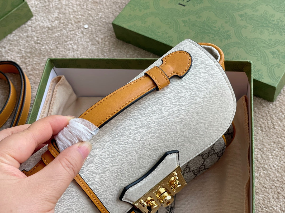 Gucci Padlock Front Pocket Flap Shoulder Bag