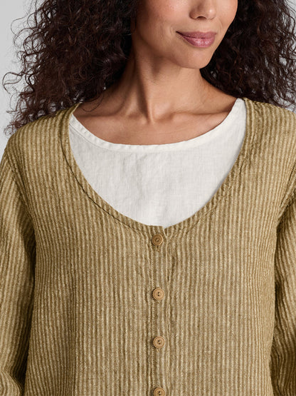 Cotton And Linen Cardigan