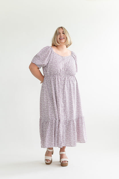 loveedsTM-Lavender Haze Floral Dress
