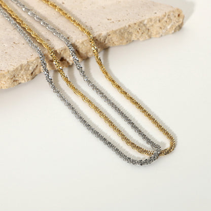 Italy VICENZA sparkling glitter clavicle chain