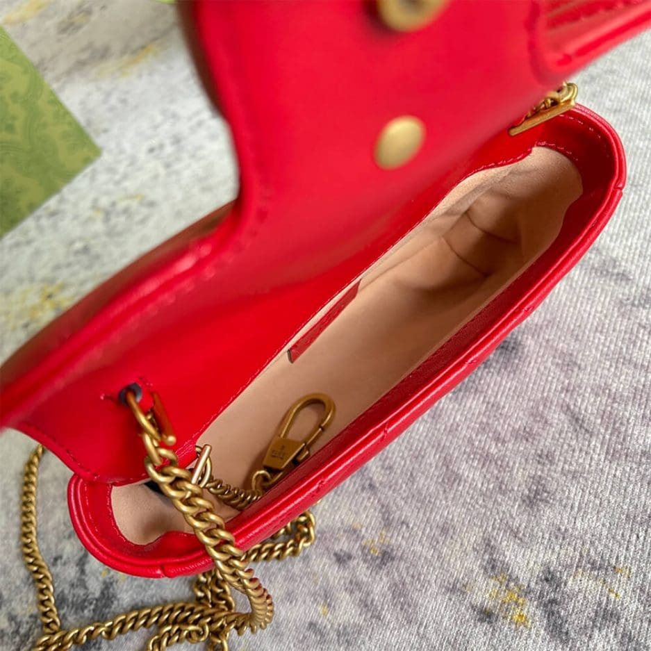 GUCCI Marmont matelasse leather super mini bag