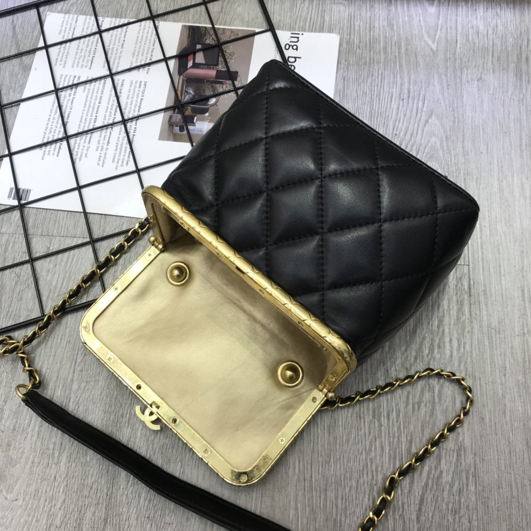 CHANEL  Quilted Micro My Crush Bag Black