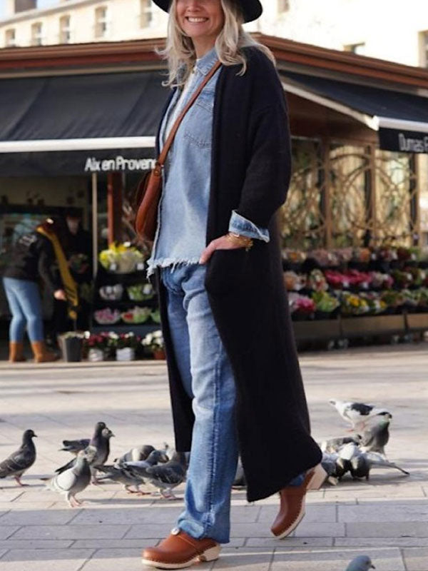 Retro Comfortable Breathable Simple Casual Ladies Jeans