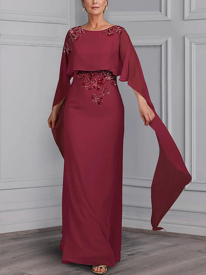 Round Neck Solid Color Maxi Dress