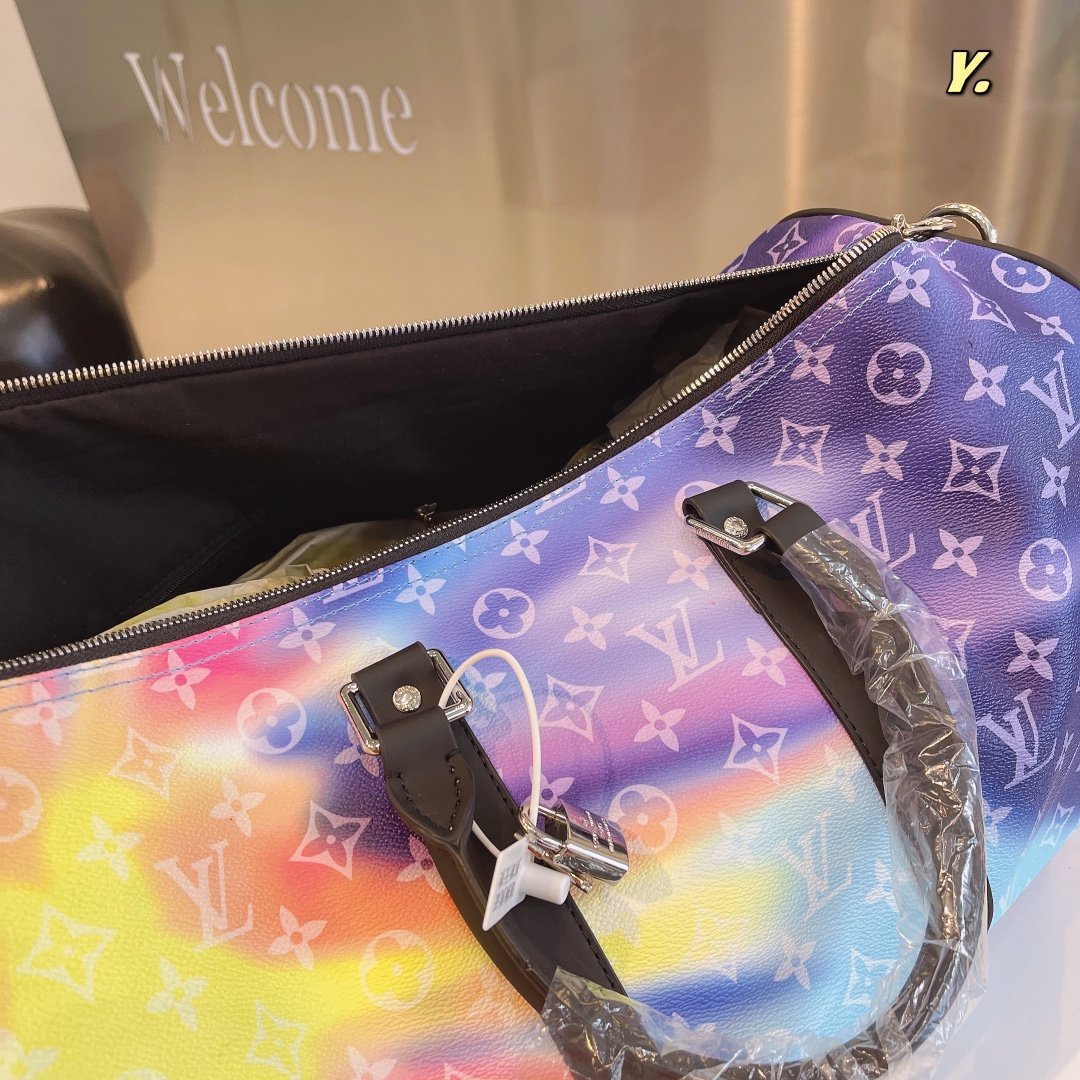 Louis Vuitton Tie Dye Monogram Sunset Keepall Bandouliere 50