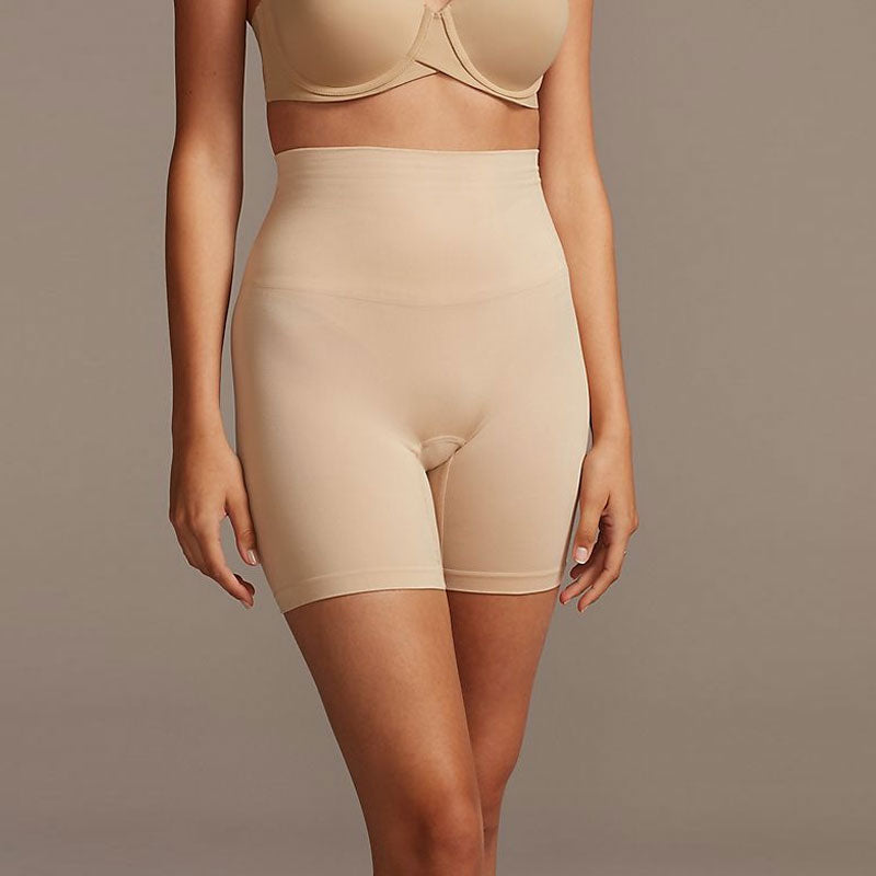 mid rise upper thigh shapewear shorts