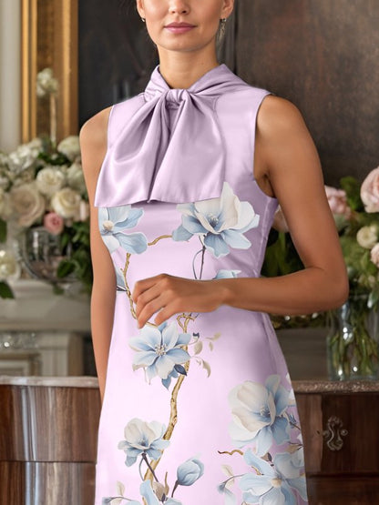 Temperament Bow Tie Slim Fit Dress