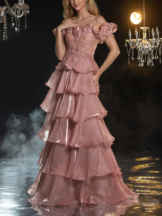 Chiffon Multi-layer Temperament Women's Gown