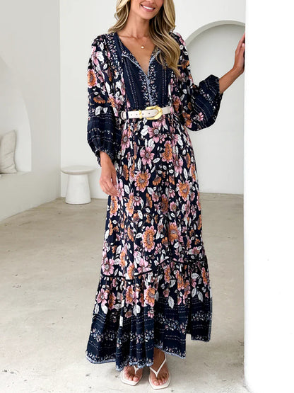 Romantic And Beautiful Floral Print Dress