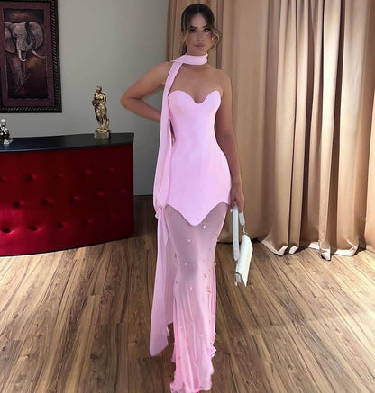 Candy Pink Prom Dress Inspo Mermaid Long Formal Evening Gown