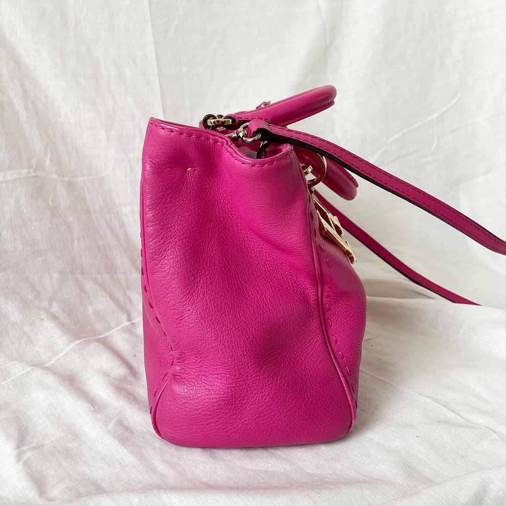 Carolina Herrera Pink Small Shopper Tote Bag