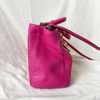 Carolina Herrera Pink Small Shopper Tote Bag