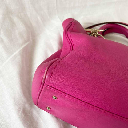 Carolina Herrera Pink Small Shopper Tote Bag
