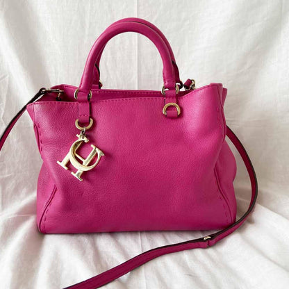 Carolina Herrera Pink Small Shopper Tote Bag