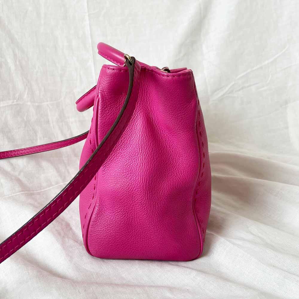 Carolina Herrera Pink Small Shopper Tote Bag