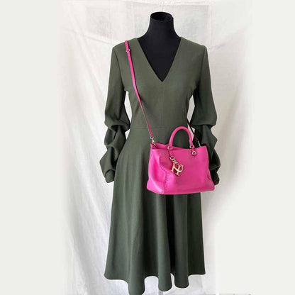 Carolina Herrera Pink Small Shopper Tote Bag