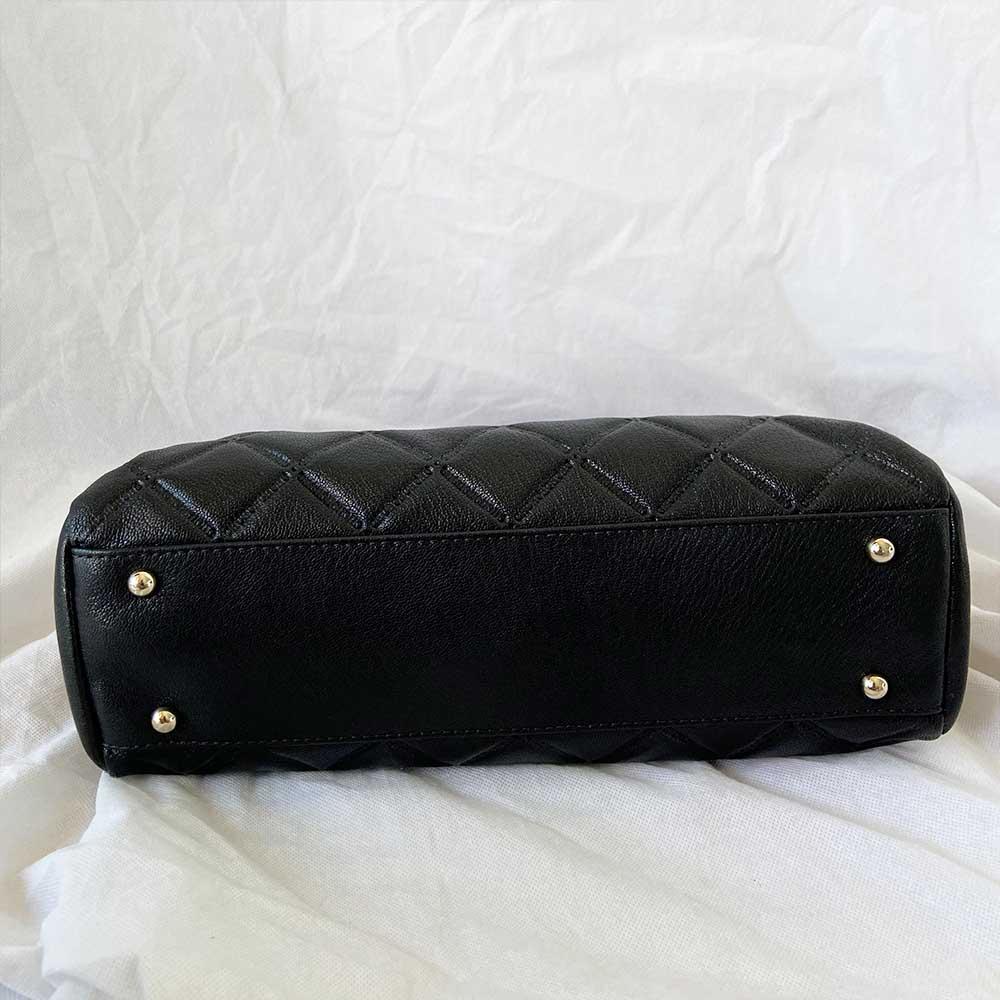 Carolina Herrera Quilted Top Handle Bag