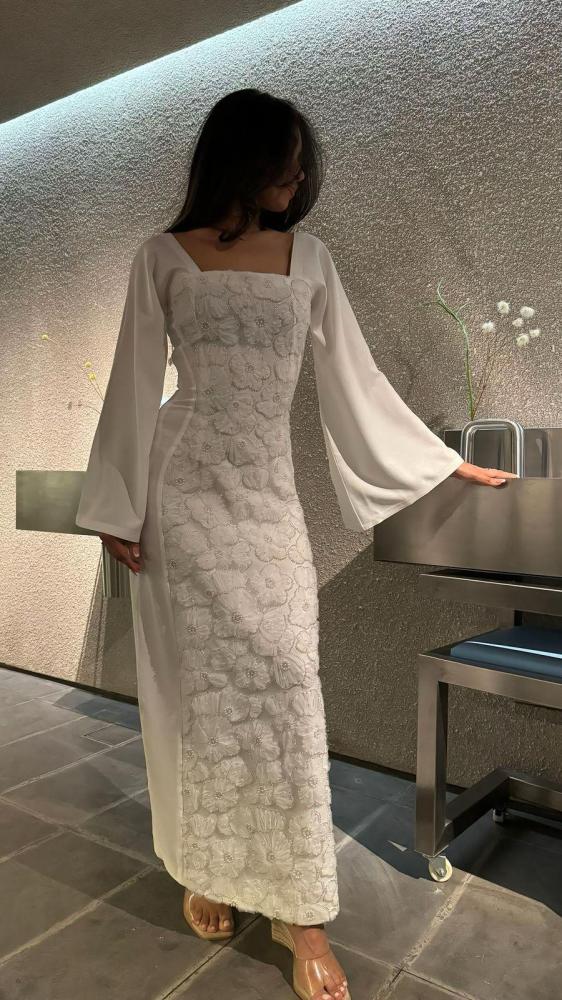 Classy Sheath Square Neck Long Prom Dresses Formal Summer Wedding Guest Dresses Wedding Guest Outfit DP2236