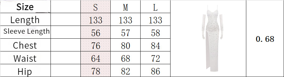 loveedsTM-High elastic mesh hand-beaded suspender dress-vx