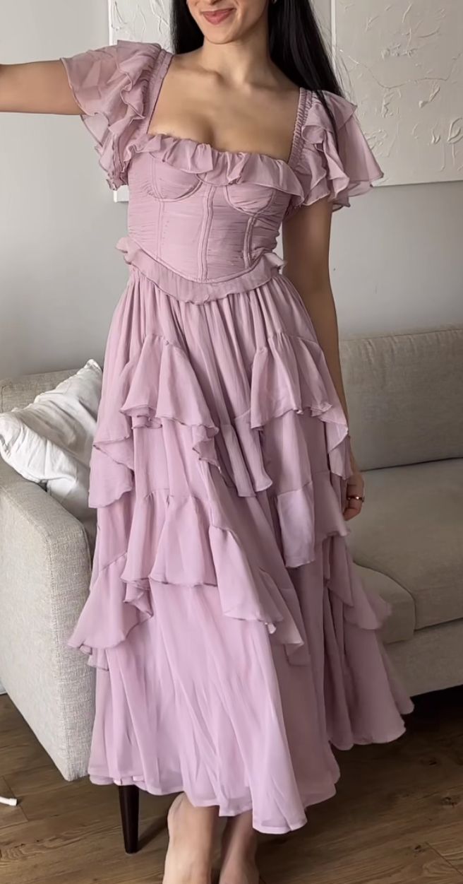 Purple Vintage Elegant Fashion Long Tulle Chiffon Ball Gown Evening Dress Wedding Guest Dress Birthday Party Dress gh4062