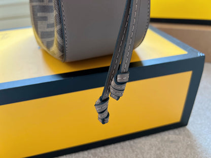 Fendi Pomodorino Mini FF  Bag – Brown – Shoulder Bags